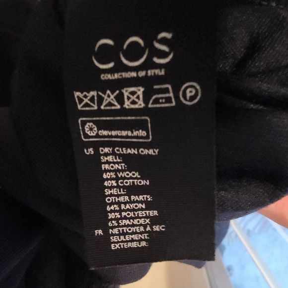 COS Longsleeve Wool Pleated Dress - Picture 6 of 6